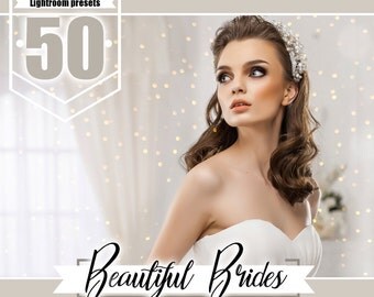 50 Bride wedding Lightroom Presets, Lr presets, Adobe Lightroom Presets for 4, 5, 6 and CC, wedding presets