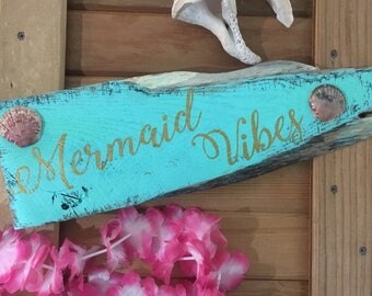 Beach signs, beach decor, mermaid signs, mermaid decor, mermaid vibes, boho, reclaimed wood signs, wooden beach signs, mermaid, pallet sign