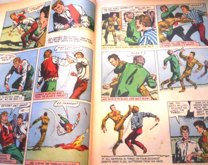 ON SALE! Vintage Zane Grey Comic Book, "30,000 On The Hoof" - Vol 1, No. 34-June-Aug, 1957 - Dell Comics