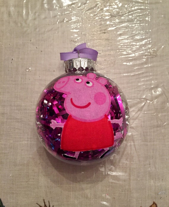 Handmade Peppa Pig Christmas Ornaments
