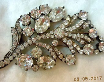 EISENBERG ORIGINAL Sterling Fur Clip - 1940's - Mint Condition - RARE Statement Beauty -