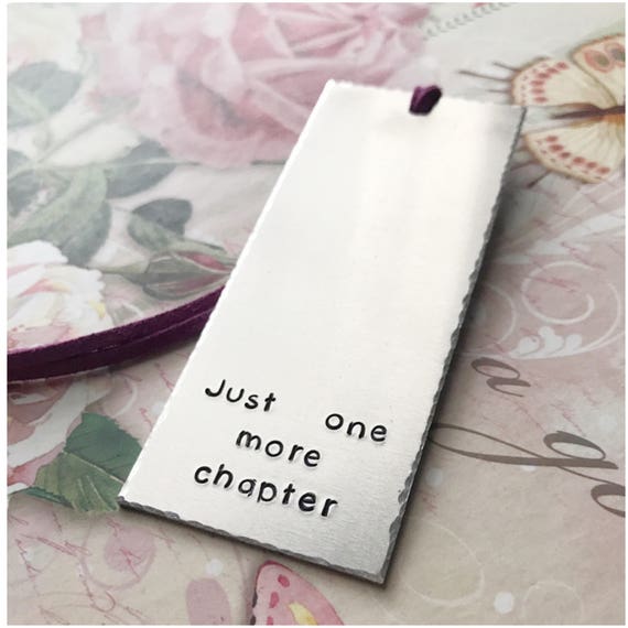 Download Just One More Chapter Bookmark Personalized Bookmark Hand