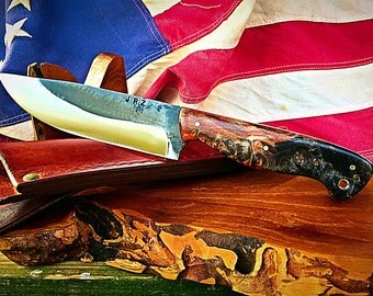 Personalized Hand Forged "Calvin" Bushcraft Knife