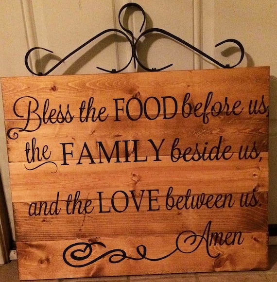 Bless the Food before us Reusable STENCIL 6 sizes