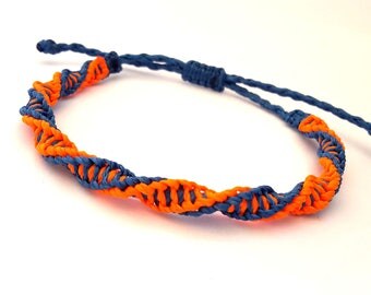 Surf Bracelet, DNA Bracelet, Friendship Bracelet, Waxed Bracelet, Macrame Bracelet