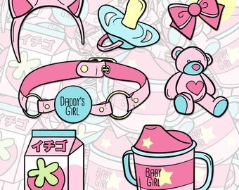 DDLG / DDLB Little Fetish Sticker Pack