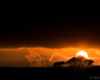 Behind the courtain - landscape - photography - print - sunset - horizon