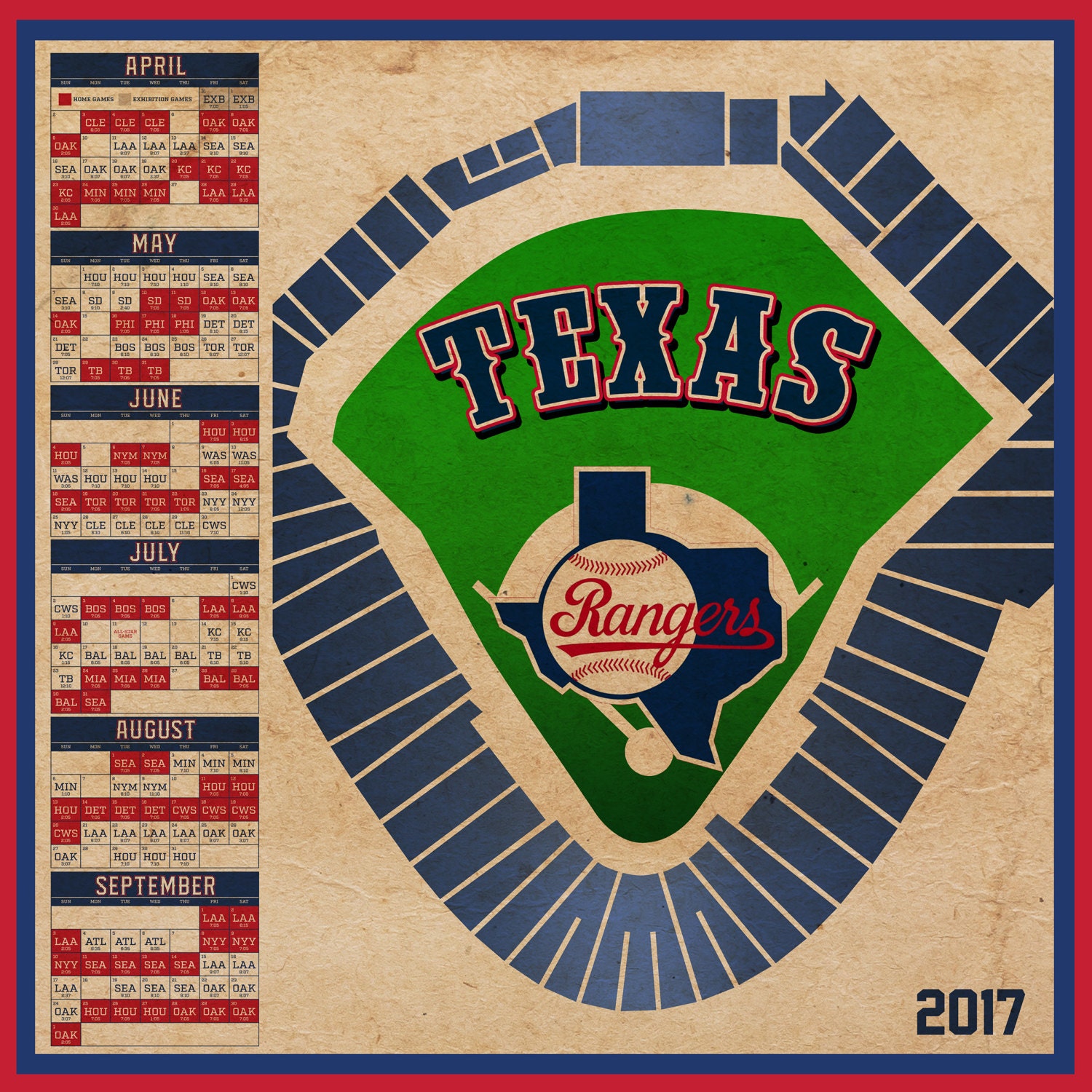 texas rangers schedule 2020