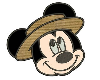 Mickey Mouse Applique Design 9 size Disney Design Mickey Mouse Embroidery Design Machine Embroidery Design Instant Download 8 Formats