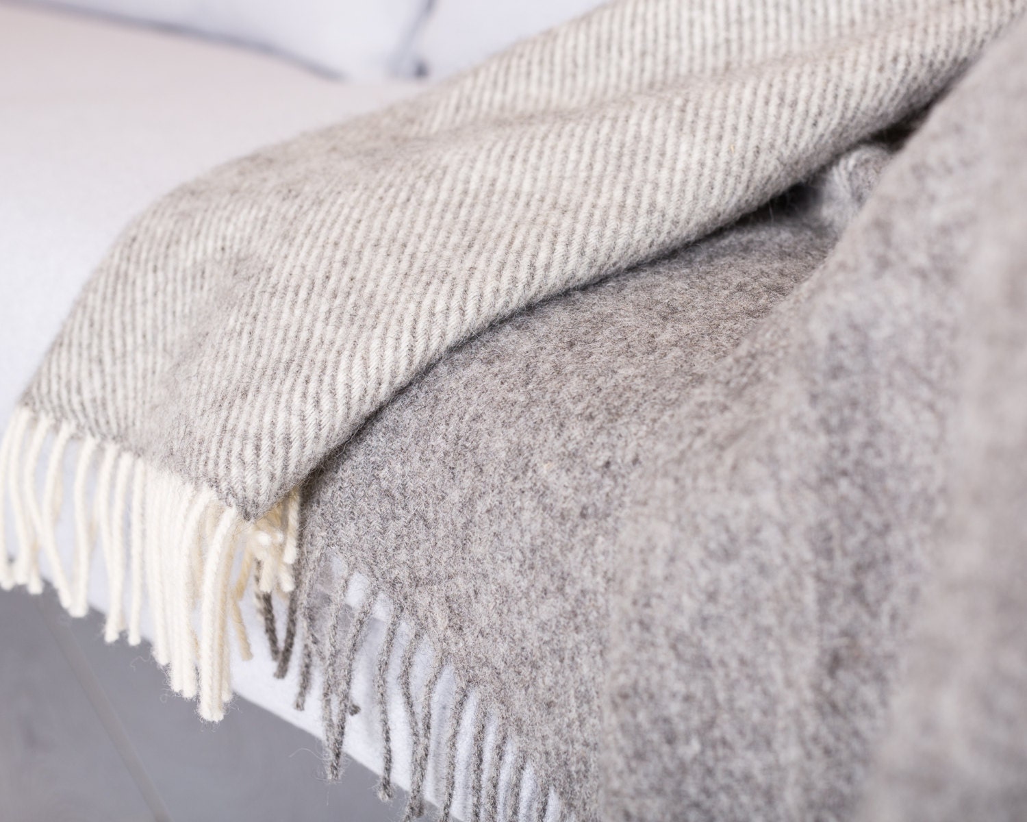 Wool blanket chunky knit blanket blanket chunky gray