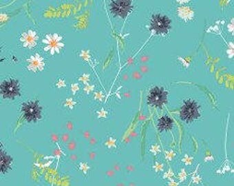 Fabric - Art gallery - jersey fabric - Lavish Blossom Swale Calm Knit