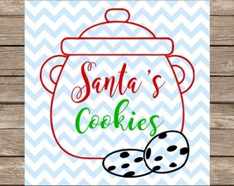 Santas Cookies svg Cookies for Santa SVG png Cutting Files Cameo Cricut Santa's Cookies svg Cookies for santa SVG png christmas svg