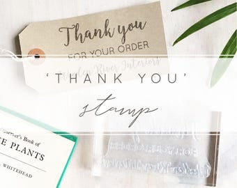 Custom Thank You For Your Order Custom Stamp | Business Stamp - Craft Business - Thank You Stamp