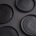 Black matte stoneware saucer/small plate/little dish handmade