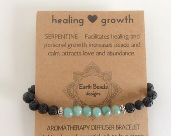 Aromatherapy lava stone bracelet, Serpentine beads bracelet, Mom and daughter jewelry, Thank you for being my bridesmaid gift, Jade bangle