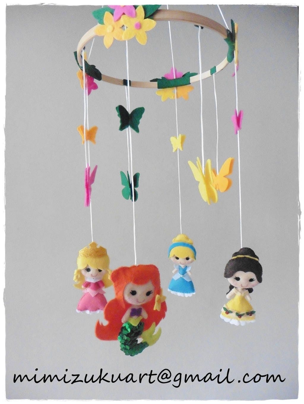 Princesses mobile Móvil inspirado en las princesas disney