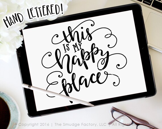 Download Home SVG Cut File This Is My Happy Place Cutting File Home