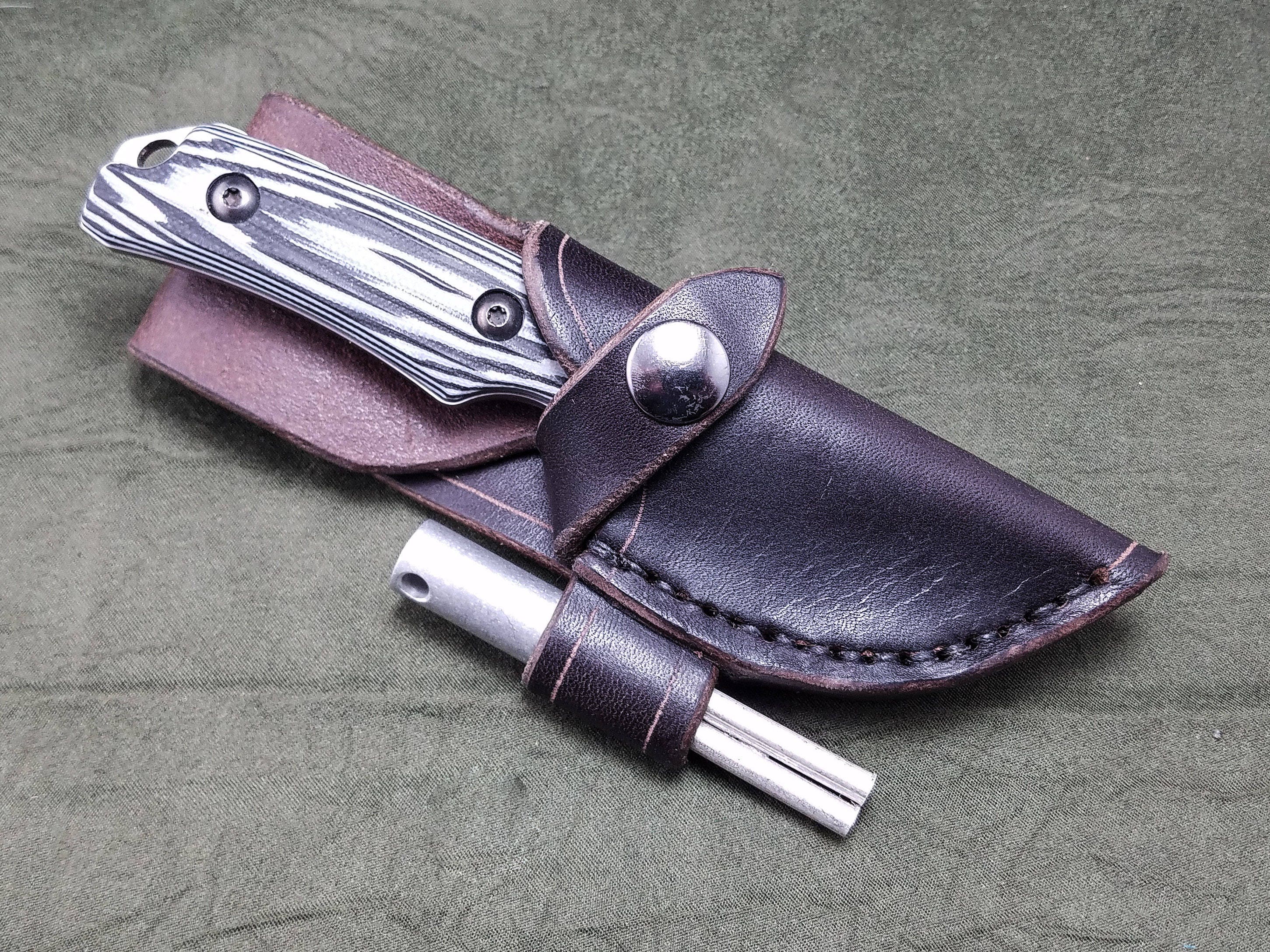 Handmade Leather Sheath For The Benchmade Hidden Canyon Hunter