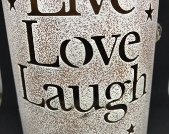 Live Love Laugh Large Candle Holder