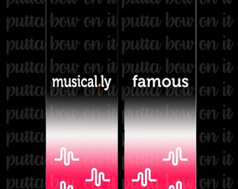 Musical.ly Famous Sublimation Cheer Bow Strips Download