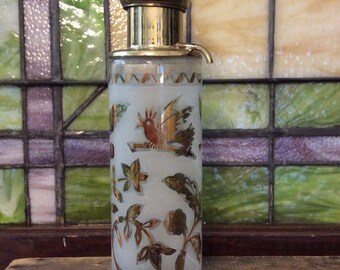 Vintage Decanter, Vintage Alcohol Dispenser, Vintage Barware, Dispenser Bottle, Pump Bottle