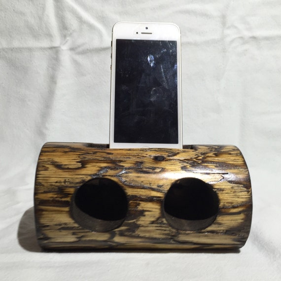 Wooden Cell Phone Acoustic Speaker/ Passive Amplifier Rustic