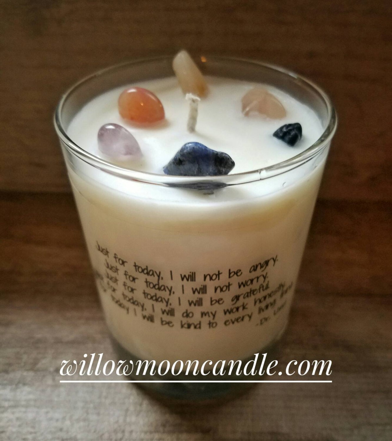 Chakra candle gemstone candle reiki charged reiki candle