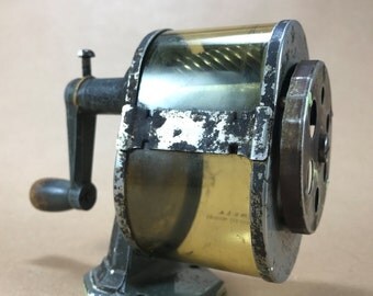 Vintage Giant APSCO 6 hole Pencil Sharpener wall / desk mount