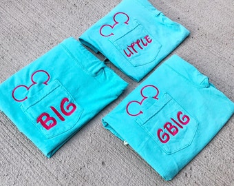 Long Sleeve Sorority Shirts, Disney Sorority Shirt, Big Little Sorority, Big Little Sorority Shirts, Mickey Mouse Shirt, Personalized Mickey