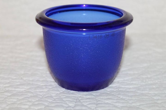 H1 Cobalt Blue Indiana Glass Votive Candle Holder Original