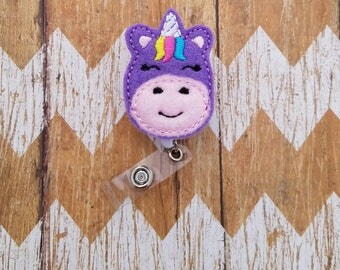Unicorn badge reel, nurses badge reel, badge reel, id badge reel, nurse badge, felt badge reel, cute badge reel, badge reel nurse, unicorn