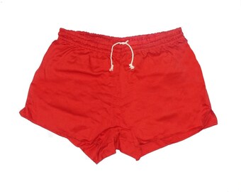 Genuine Ex-Army Shorts NEW red vintage 1980s german military PT hot pants retro sports gym NOS