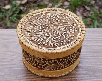 candy box, favor box, storage basket, wicker basket, candy boxes, treat box, birch bark, gift for mother, housewarming gift, rowan box