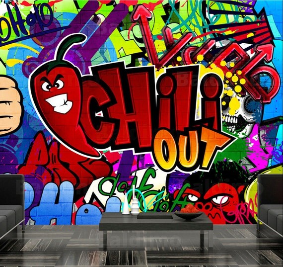 Chill Out Graffiti Wallpaper | photo wallpaper wall murals non woven graffiti chill out Chill Out Graffiti Wallpaper | photo wallpaper wall murals non woven graffiti chill out