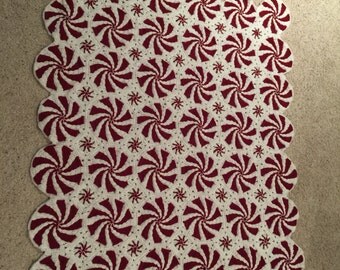 Handmade Peppermint Throw