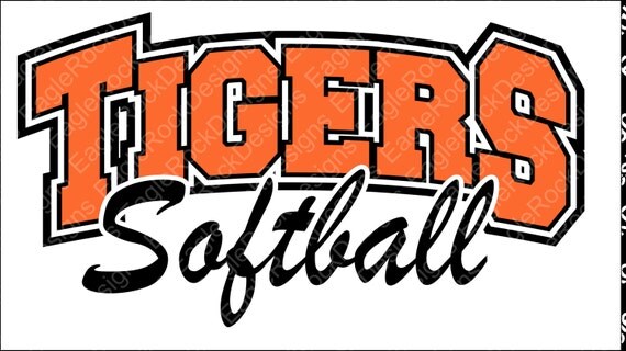 Download Tigers Softball SVG DXF EPS Png Cut File for Cameo and
