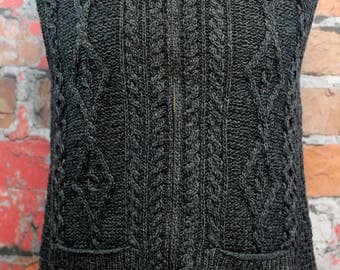 dark gray cardigan sweater patterns men