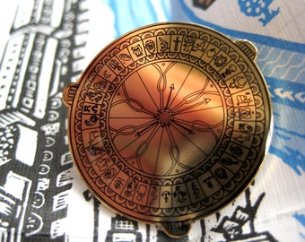 His Dark Materials, Alethiometer/Golden Compass Enamel Pin