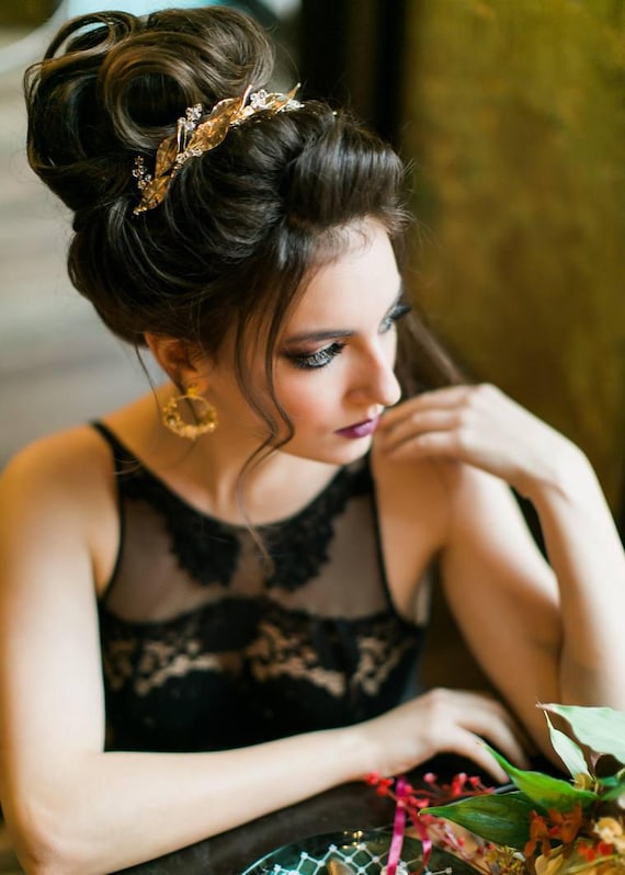 Large Flower Headpiece Wedding Statement Headpiece Bridal Hair Piece Decorative Hair Adornment Large Decorative Floral Bridal Over the Bun