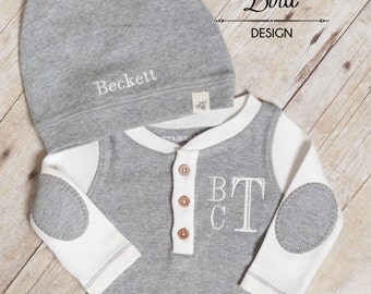 Going Home Outfit Boy- Baby Shower Gift Boy- Newborn Boy- Coming Home Outfit Boy- Baby Take Home Outfit- Baby Photos- Organic Baby, Baby Boy