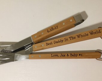 Gifts for Him | Gifts for Dad | Personalized Fathers Day Gift | First Fathers Day Gift | Fathers Day Grilling | Grilling Gifts | Grill Set