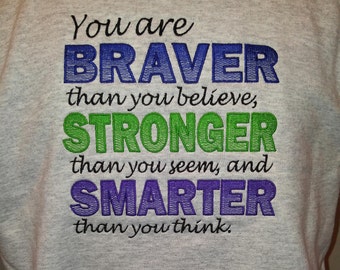 Free Free 88 You Are Braver Than You Believe Svg SVG PNG EPS DXF File