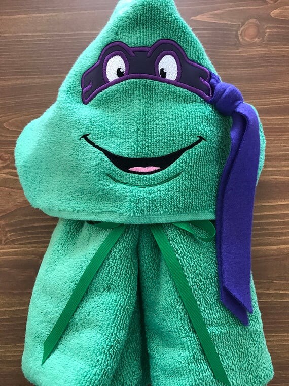 Teenage Mutant Ninja Turtle Hooded Towel TMNT Hooded Towel