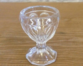 Vintage Glass Egg Cup - Possibly French - Original & Rare Kitchenalia.