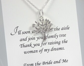Mother of the Groom Gift, Mother In Law Gift, Gift for Mother in Law, Tree of Life Necklace, Sterling Silver Tree of Life Necklace