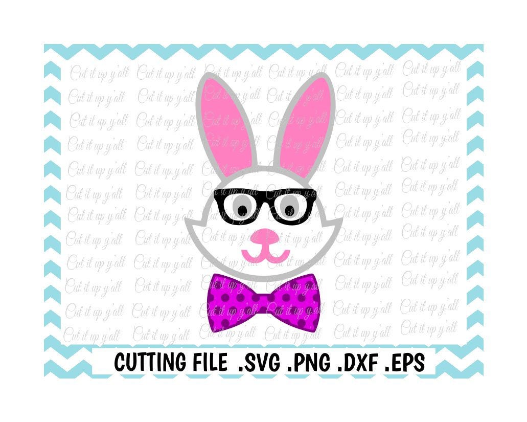 Download Easter Bunny Svg Easter Bunny with Glasses & Bow Tie