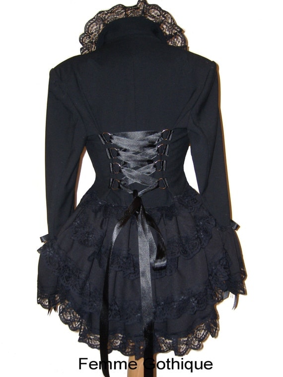 LISTING FOR SUSAN size 16 jacket custom order. by FemmeGothique16 steampunk buy now online