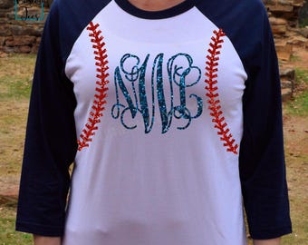 monogram baseball shirt