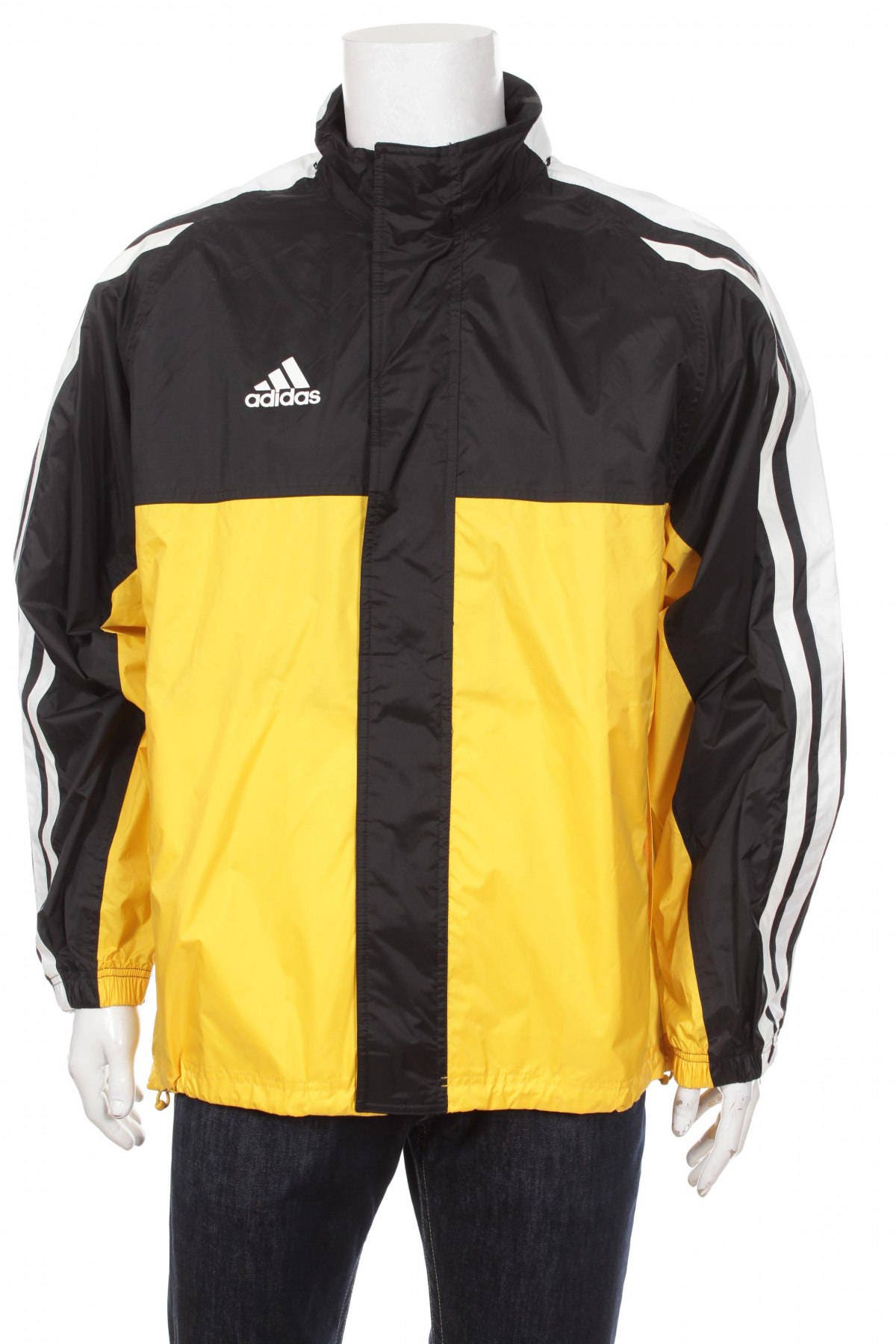 yellow adidas windbreaker