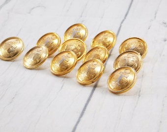 Gift/for/sailor Vintage button vintage military buttons coat fleet sea anchor Nautical buttons craft buttons 20mm buttons metal buttons gift